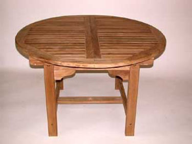 Picture of Round Extension Table 48in dia, 16in Leaf