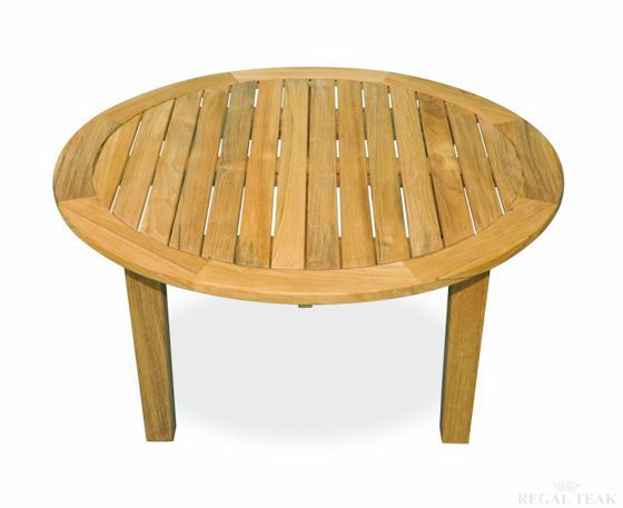 Picture of Teak Round Coffee Table 36in Dia, 17in H