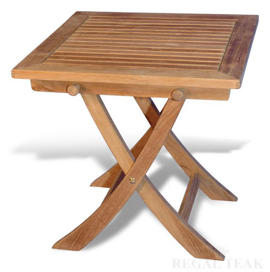 Picture of Teak Occasional Square Table 18.25 Sq, 18.5in H