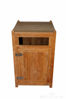 Picture of Teak Litter Receptacle with door and brass