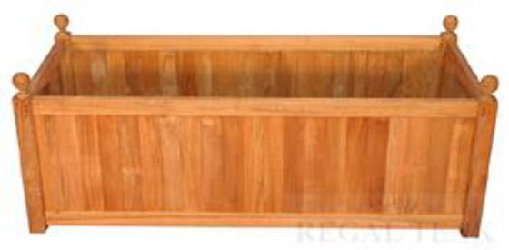 Picture of Teak Mission Planter 47in L X23in D X 20in H