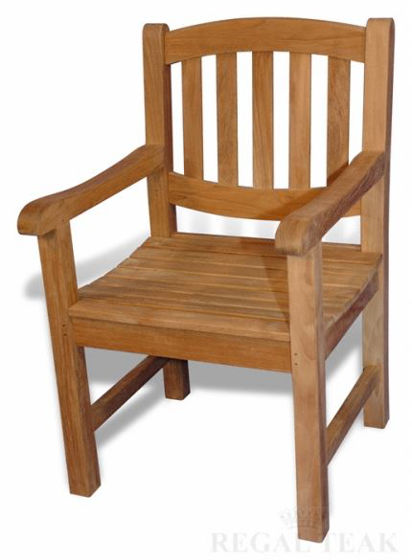 Picture of Teak Boston Single Oval Chair w arms