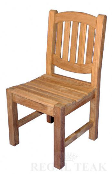 Picture of Teak Boston Oval Chair No arms, 21in D, 18in W, 35in H