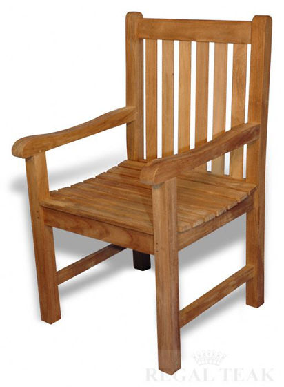 Picture of Teak Block Island Garden Chair w arms